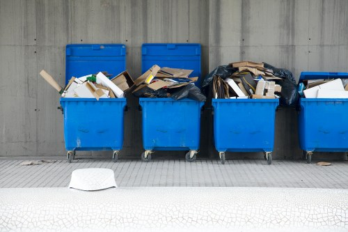 Sorting recyclables at a local Lambeth transfer station