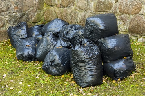 Secure document shredding process during office clearance