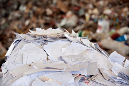 Step-by-step house clearance process illustration